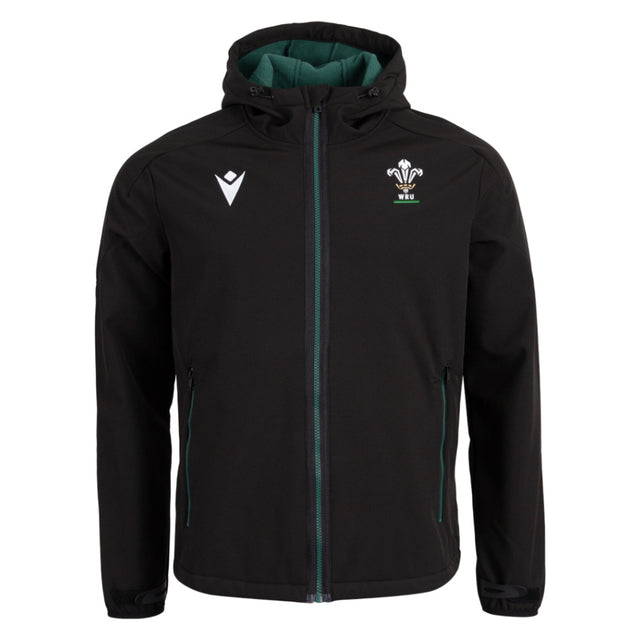 2026-2027 Wales WRU Rugby Travel Softshell Jacket (Black)_0