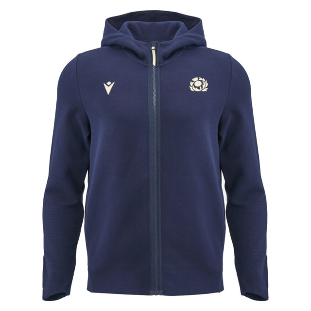 2026-2027 Scotland Rugby Full Zip Travel Hoody (Navy) - Kids_0