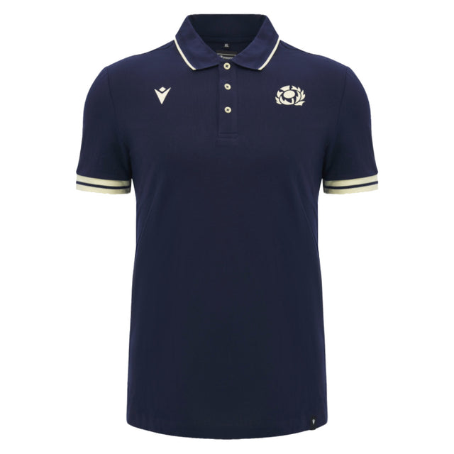 2026-2027 Scotland Rugby Ath Travel Polo Shirt (Navy)_0