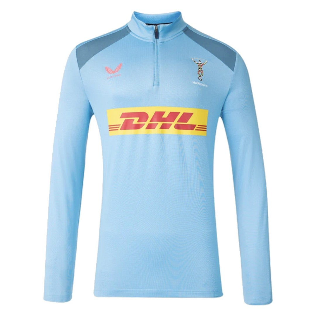 2026-2027 Harlequins Training Quarter Zip Top (Glacier Blue)_0
