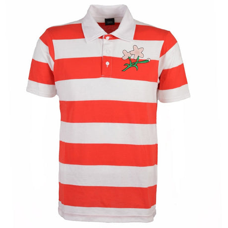 Japan Rugby Polo Shirt - Red/White Stripe_1