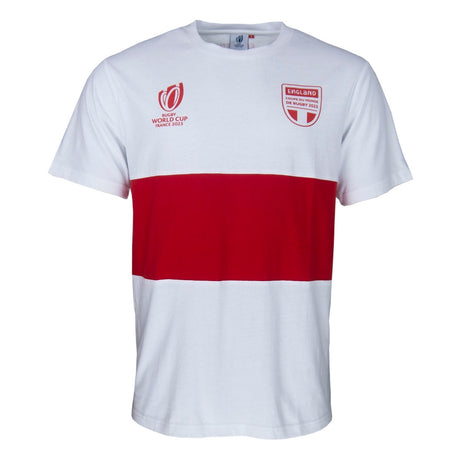 Rugby World Cup 2023 England Stripe T-shirt - White_1