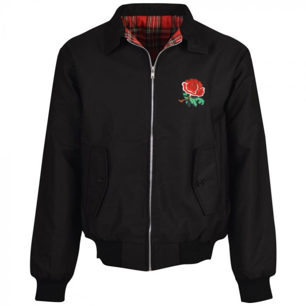 England 1980 Rugby Black Harrington Jacket_1