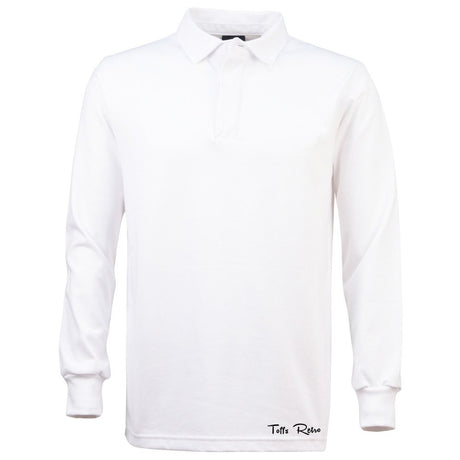TOFFS Classic Retro White Long Sleeve Rugby Style Shirt_1