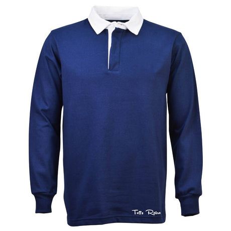 TOFFS Classic Retro Navy Long Sleeve Rugby Stlye Shirt_1