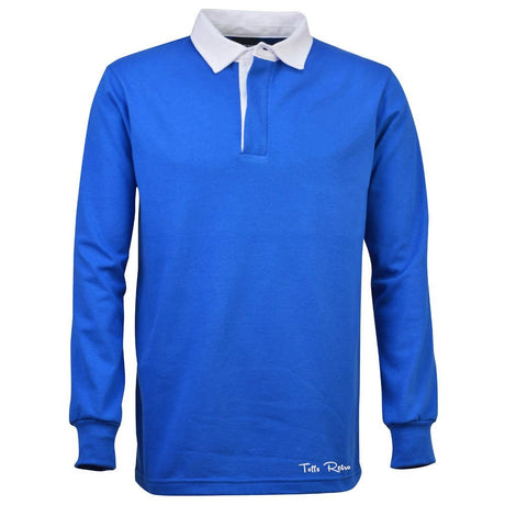 TOFFS Classic Retro Royal Blue Long Sleeve Rugby Syle Shirt_1