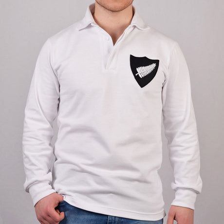 New Zealand 1930 Vintage White Rugby Shirt_0