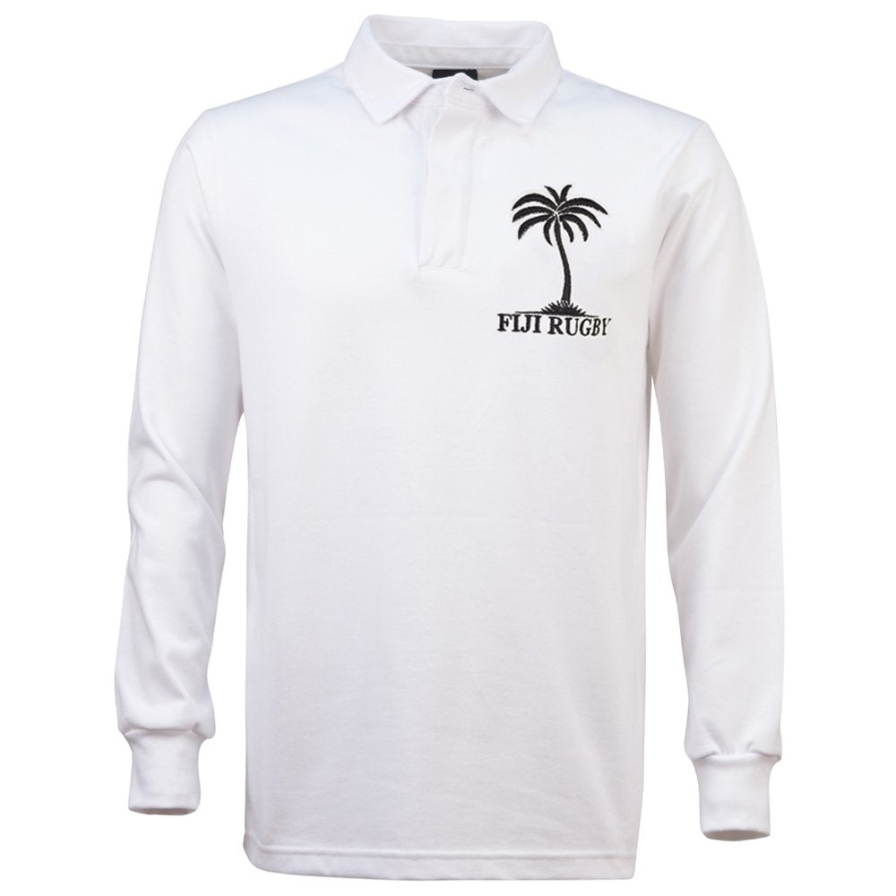 Fiji 1970 Vintage White Rugby Shirt_1