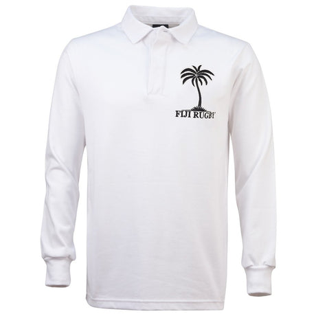 Fiji 1970 Vintage White Rugby Shirt_1