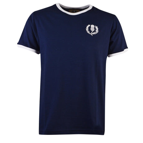 Scotland Rugby T-Shirt - Navy/White Ringer_2