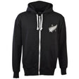 New Zealand 1924 Vintage Rugby Zipped Hoodie - Black_0