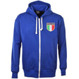 Italy 1975 Vintage Rugby Zipped Hoodie - Royal_0