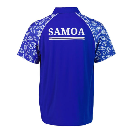 Rugby World Cup 2023 Samoa Polo - Royal Blue_1
