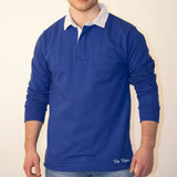 TOFFS Classic Retro Royal Blue Long Sleeve Rugby Syle Shirt_1