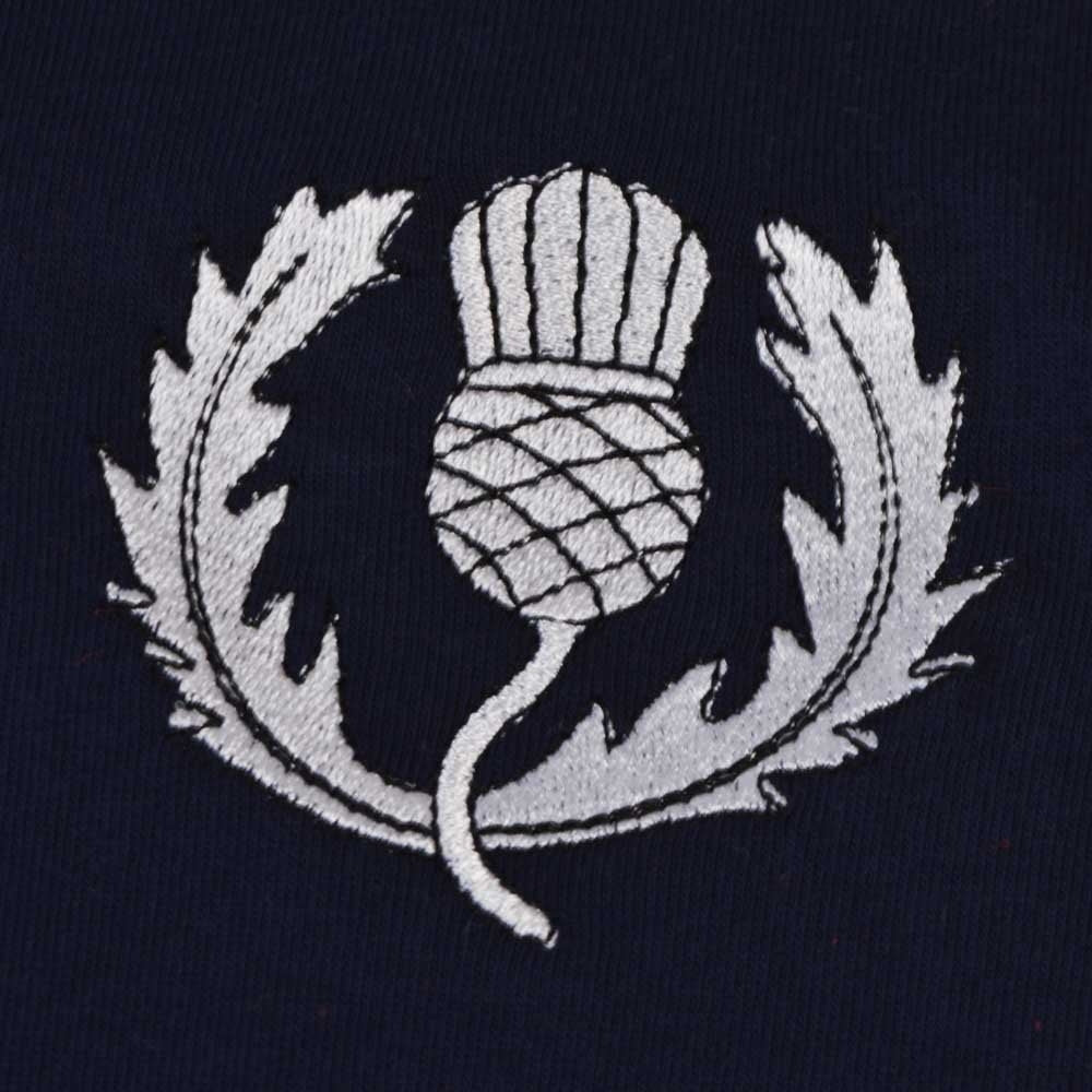 Scotland Rugby T-Shirt - Navy/White Ringer_2