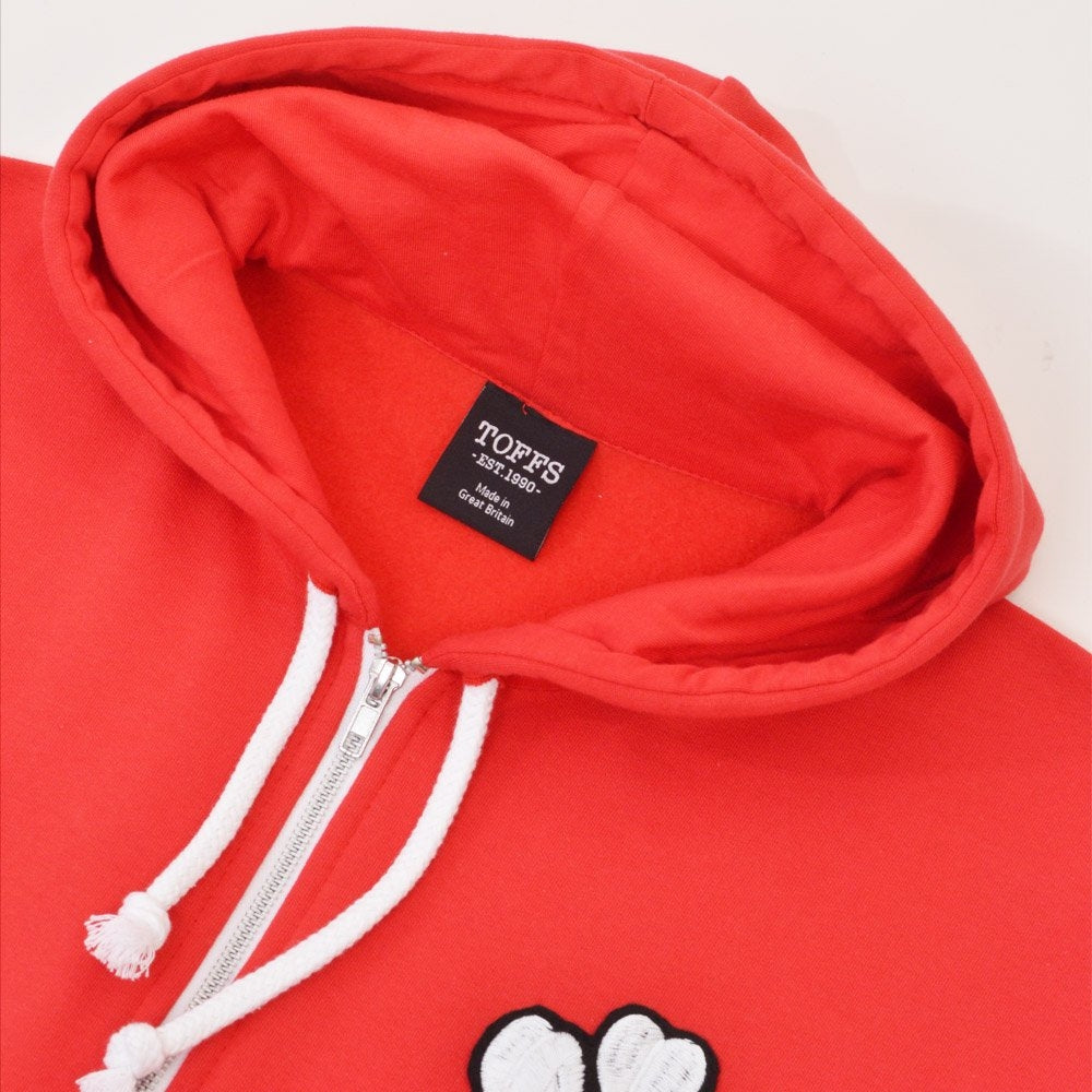 Wales 1905 Vintage Rugby Zipped Hoodie - Red_2