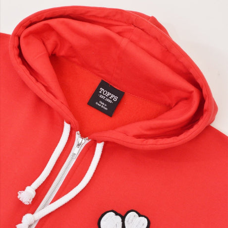 Wales 1905 Vintage Rugby Zipped Hoodie - Red_2