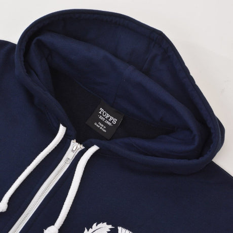 Scotland 1925 Vintage Rugby Zipped Hoodie - Navy_2