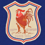 France 1924 Vintage Rugby Zipped Hoodie - Royal_2