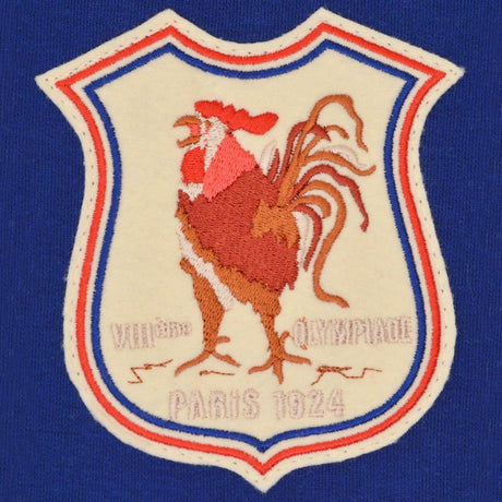 France 1924 Vintage Rugby Zipped Hoodie - Royal_2