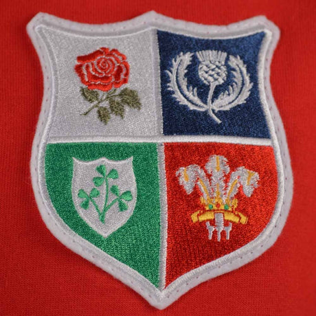 British & Irish Lions 1970s Vintage Rugby Zipped Hoodie Red_2