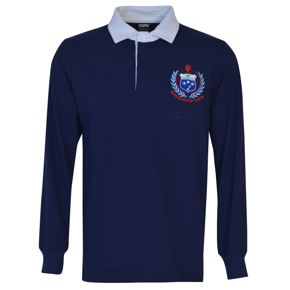 Samoa 1990s Navy Rugby Shirt_0