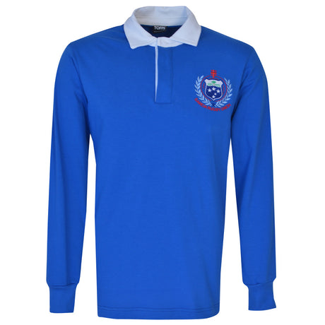 Samoa 1990s Blue Rugby Shirt_1