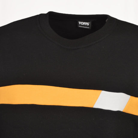 Black & Amber Panel Sweatshirt_1