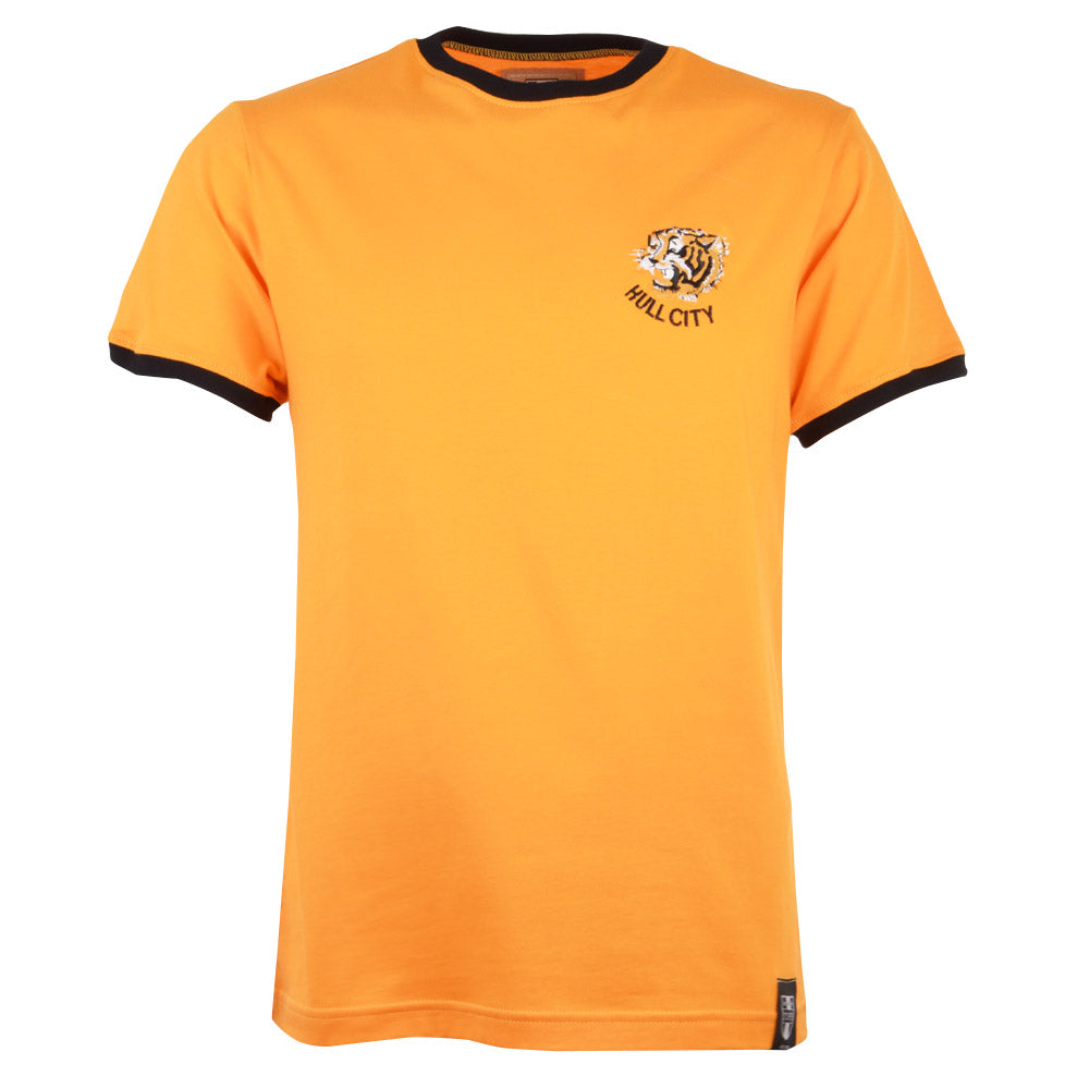 Kids Hull City T-Shirt - Amber/Black Ringer_0
