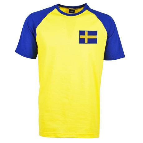 Kids Sweden Raglan Sleeve Yellow/Royal T-Shirt_0