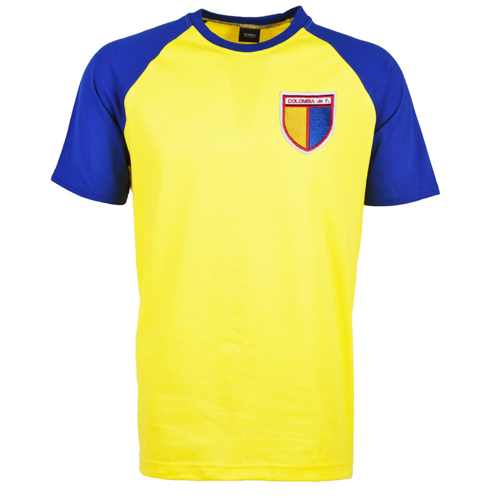 Kids Colombia Raglan Sleeve Yellow/Royal T-Shirt_0