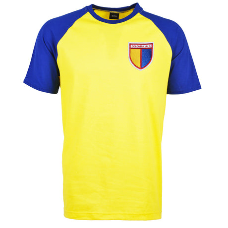 Kids Colombia Raglan Sleeve Yellow/Royal T-Shirt_0