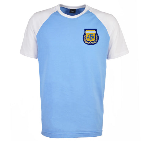 Kids Argentina Raglan Sleeve Sky/White T-Shirt_0