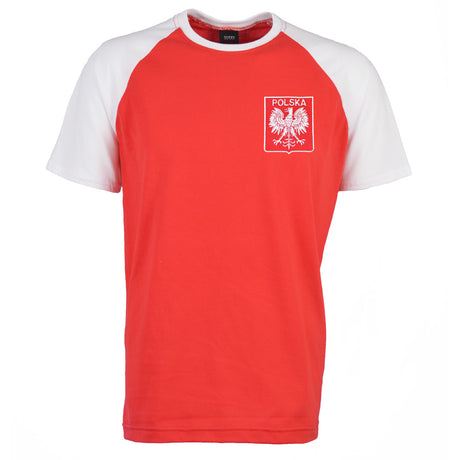 Kids Poland Raglan Sleeve Red/White T-Shirt_0