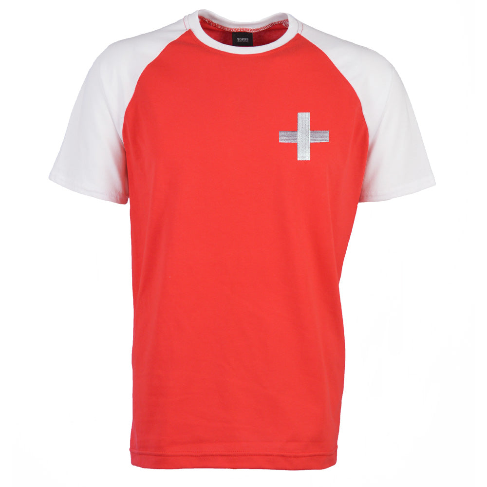 Kids Switzerland Raglan Sleeve Red/White T-Shirt_0
