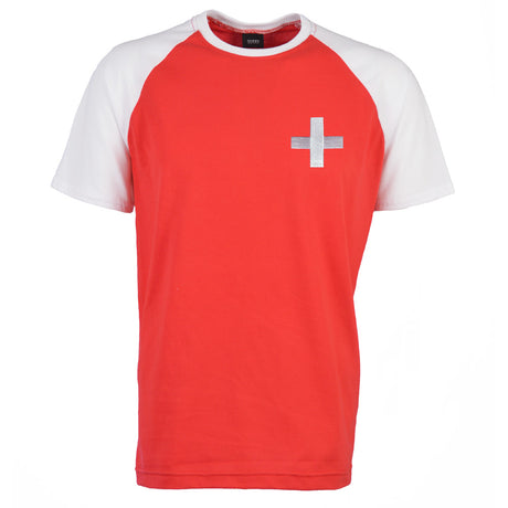 Kids Switzerland Raglan Sleeve Red/White T-Shirt_0