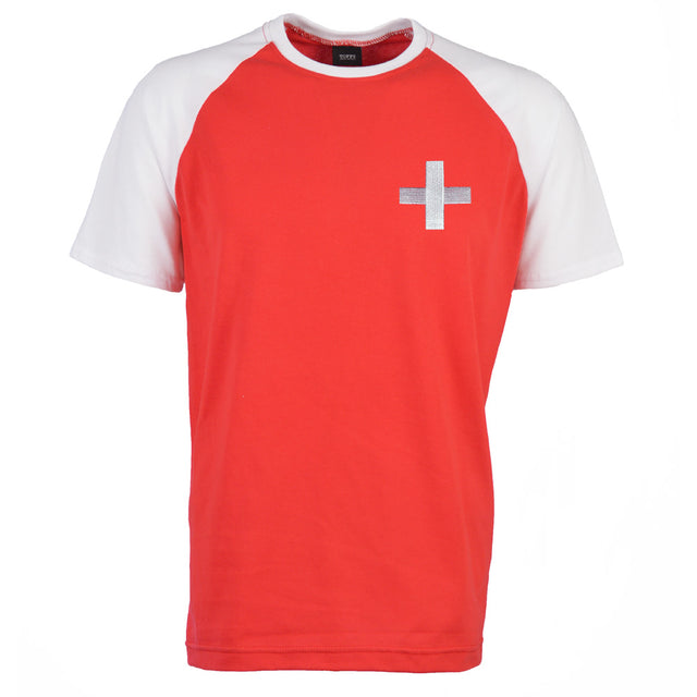 Kids Switzerland Raglan Sleeve Red/White T-Shirt_0