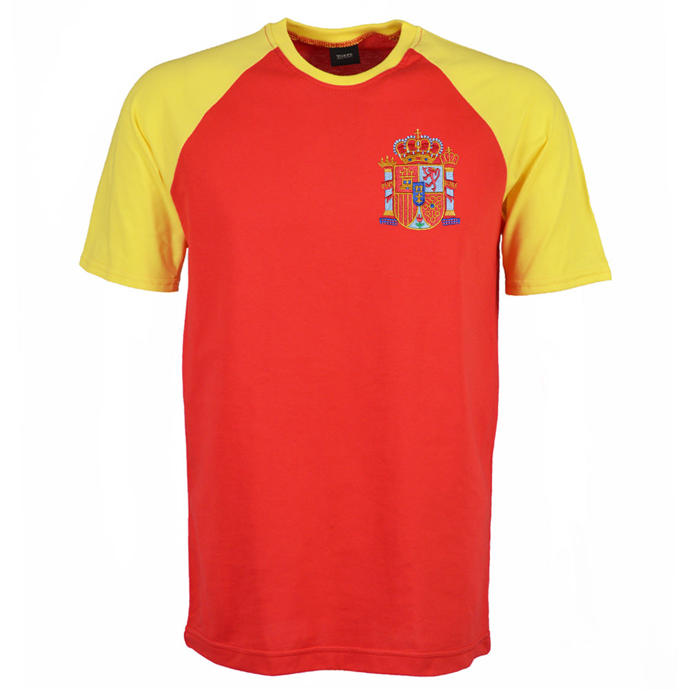 Kids Spain Raglan Sleeve Red/Yellow T-Shirt_0