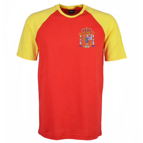 Kids Spain Raglan Sleeve Red/Yellow T-Shirt_0