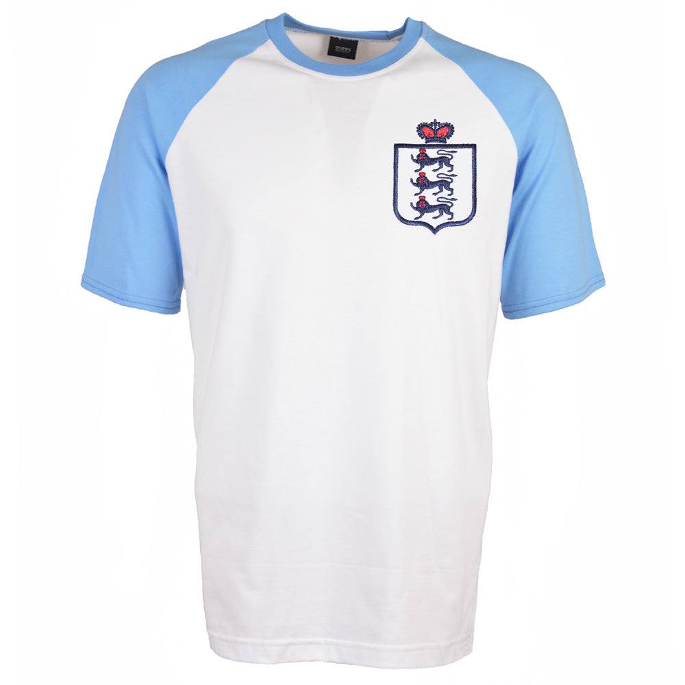 Kids England Raglan Sleeve White/Sky T-Shirt_0