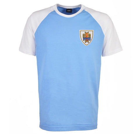 Kids Uruguay Raglan Sleeve Sky/White T-Shirt_0