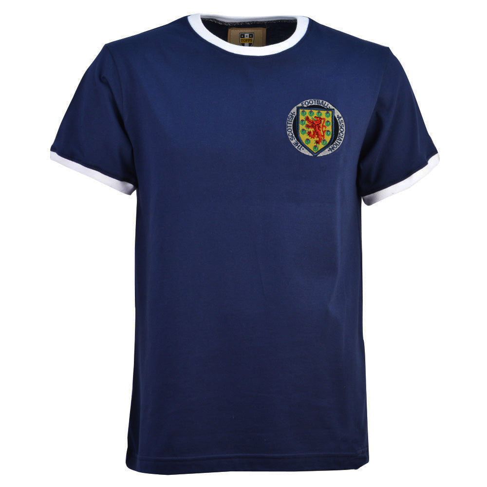 Kids Scotland 1970's Navy/White T-Shirt_0