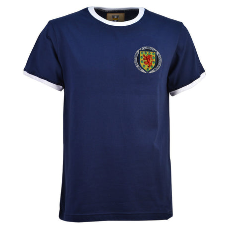 Kids Scotland 1970's Navy/White T-Shirt_0