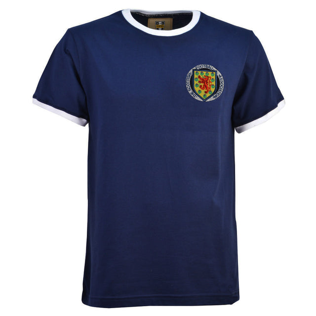 Kids Scotland 1970's Navy/White T-Shirt_0