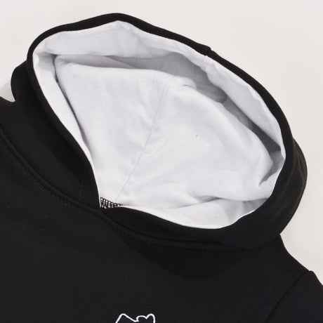 Kids Newcastle Hoodie - Black/White_2