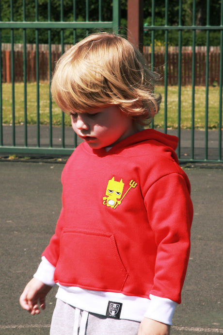 Kids Manchester Reds Hoodie - Red/White_3