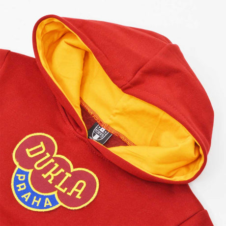 Kids Dukla Prague Hoodie - Maroon/Amber_2