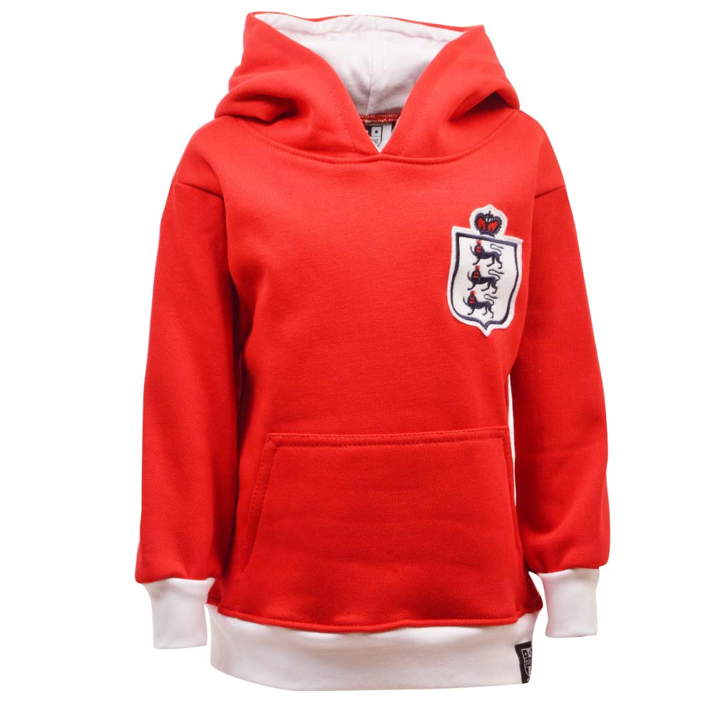 Kids England Hoodie - Red/White_0