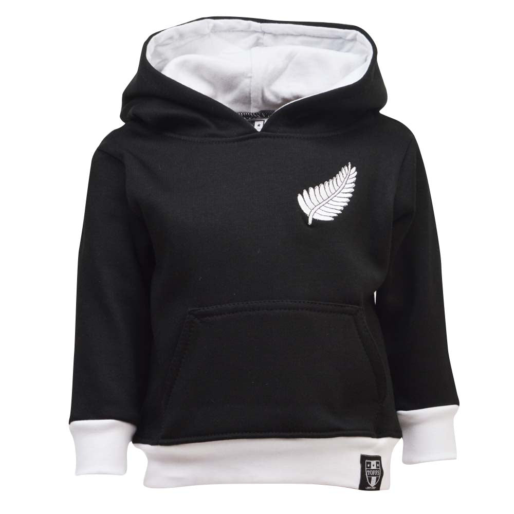 Kids New Zealand Hoodie - Black/White_0
