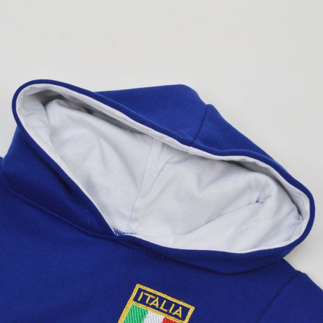 Kids Italy Hoodie - Royal/White_2